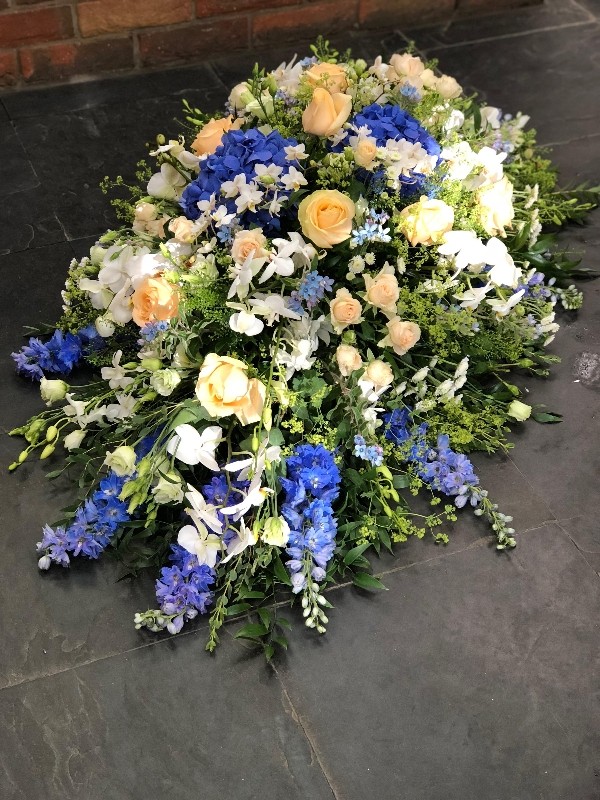 Peach and Blue Double Ended