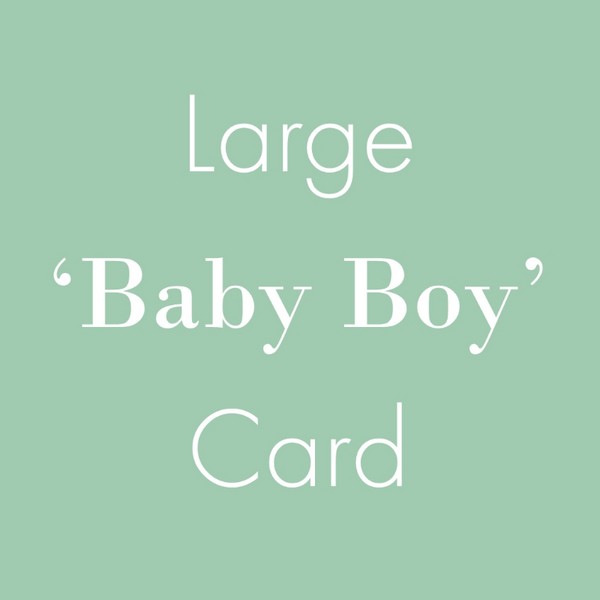BABY BOY CARD